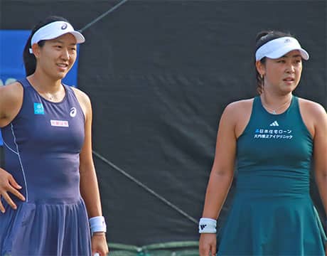  内島萌夏/穂積絵莉ペア 8強ならず 