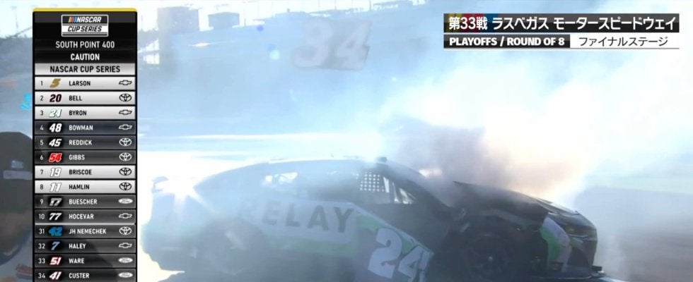 「何があったんでしょうか」ピット目がけて“危なすぎる減速” 不可解クラッシュに中継騒然「ものすごい速度差なんで…」