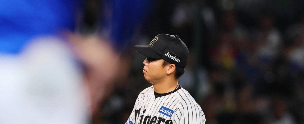 【阪神】村上頌樹が64キロ超スローボールで林琢真にまさかの死球　かわせるような遅球にどよめく