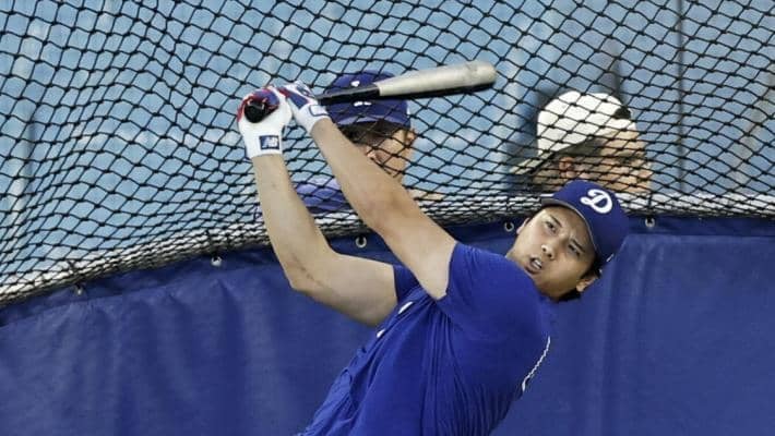 大谷翔平　不振の鬱憤晴らし！フリー打撃で１４発　２度の３連発含む最長１５０メートル弾も