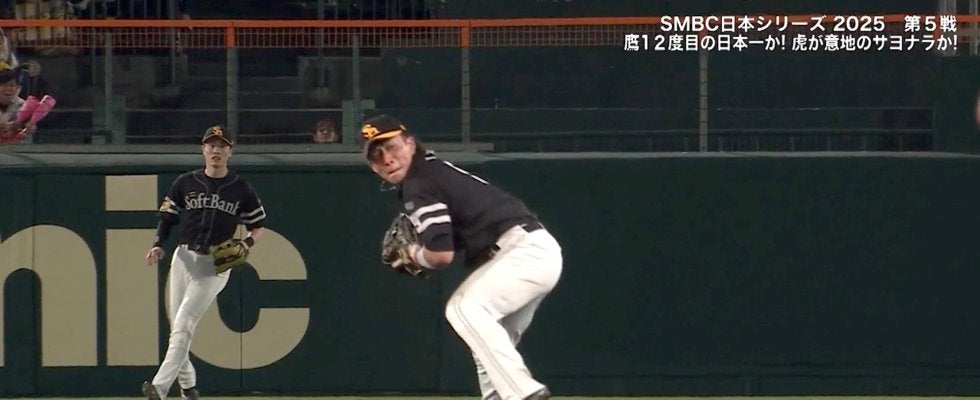 SBの“日本一男”野村勇の絶妙美技は「今宮かと思った」 決勝弾前の大ファインプレーに「飛び込んだら行き過ぎる」阪神OBも絶賛