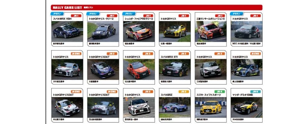 ジャパンモビリティショーで11月1日開催のラリーミーティングに全日本ラリー勢が多数集結