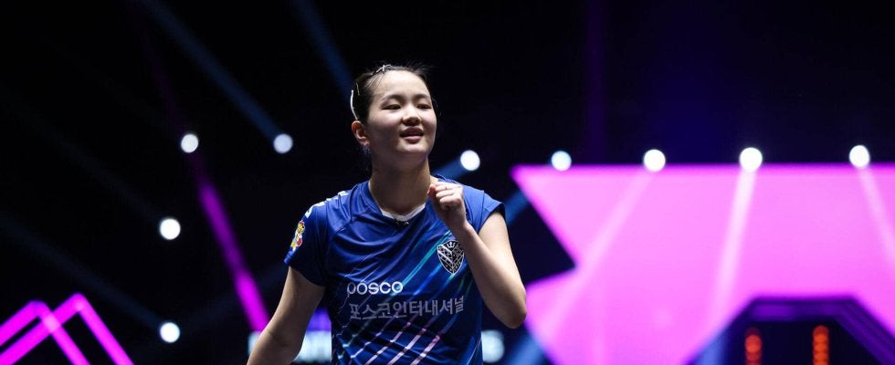 韓国キム・ナヨン 世界4位の蒯曼から大金星「中国トップ選手に勝ったのは初めて。今日はご褒美にストロベリーのアイスクリームを食べたい」【卓球 WTTモンペリエ】