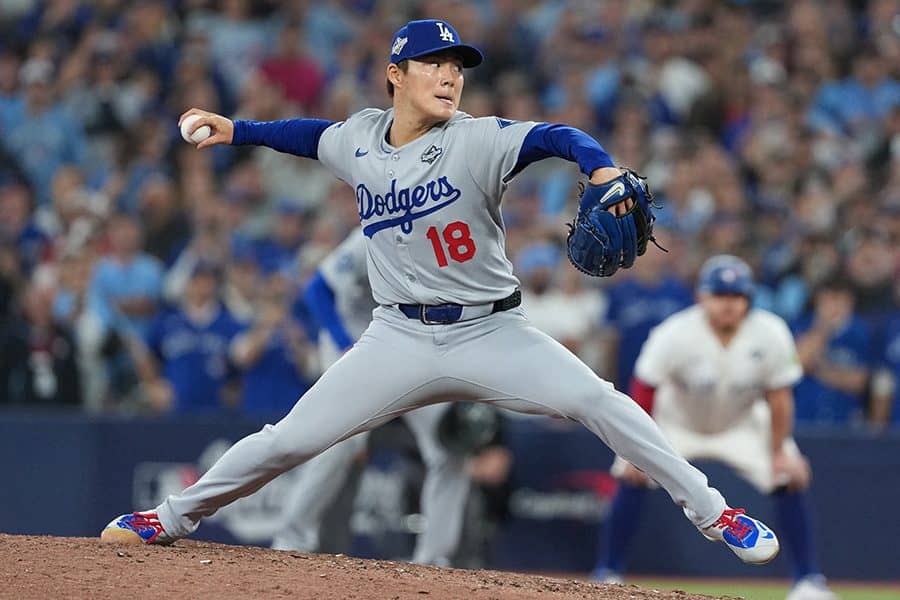 山本由伸、驚異のWS3勝目で胴上げ投手に 延長11回も続投…前日96球から