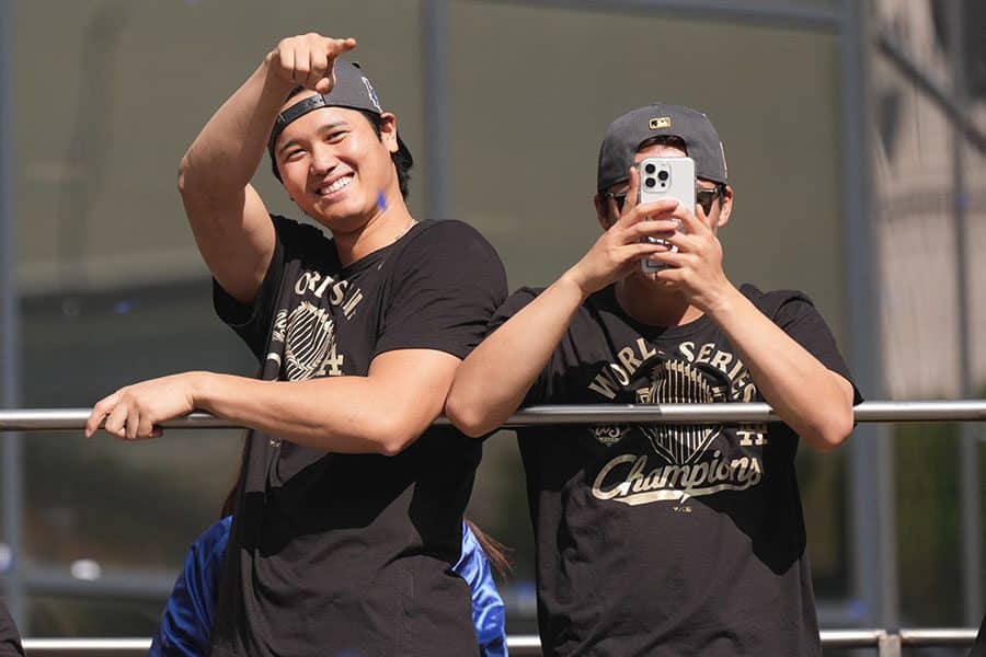 大谷翔平、山本由伸は「日本人として誇らしい」 MVPに感謝「彼なしでは