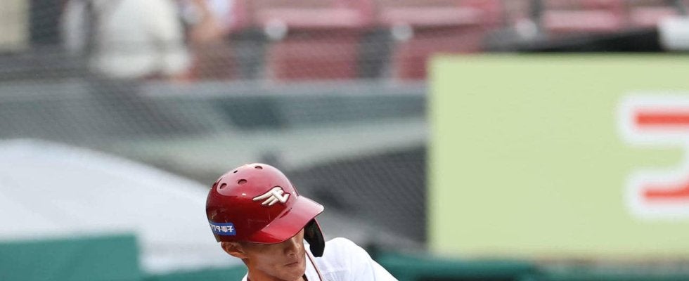 【楽天】４年目の吉野創士が先制適時三塁打「日本とは違った緊張感」台湾で韓国KTウィズと対戦