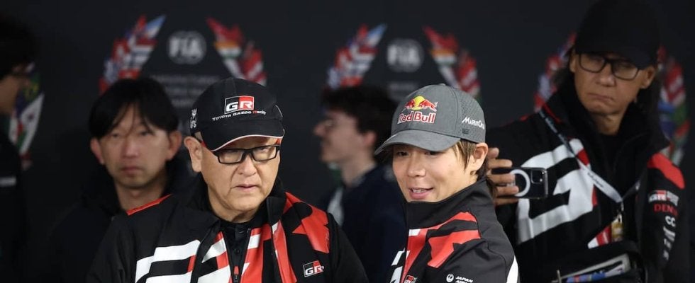 WRCジャパン：岡崎の走行を終えた時点でスーパーサンデートップは勝田貴元。前日には豊田会長から激励も