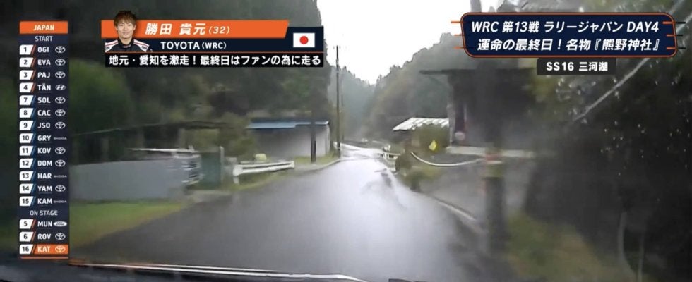 雨のラリージャパンで180キロ！ 32歳日本人、“魂のアタック”に「鳥肌が…」 悲願ならずもファンのため「最後まで走りたい」感動呼ぶ