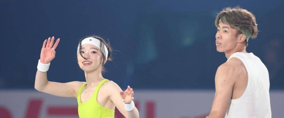 ペアＳＰ、フリー自己最高得点で４位“ゆなすみ”「表彰台まであと１点、悔しい」　長岡由奈、森口澄士組