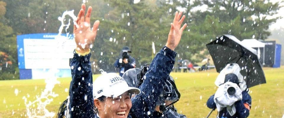 畑岡奈紗が米ツアー７勝目　３季ぶり感涙　最終Ｒ降雨中止もＰＯ制す　宮里藍９勝にあと２「メジャー優勝も狙っていきたい」