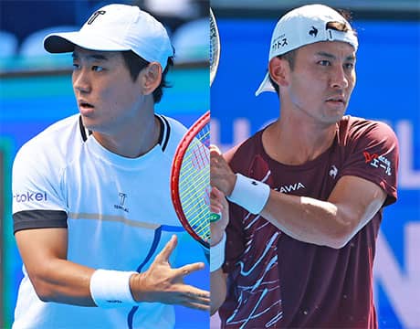  西岡良仁と島袋将、錦織圭を抜く 