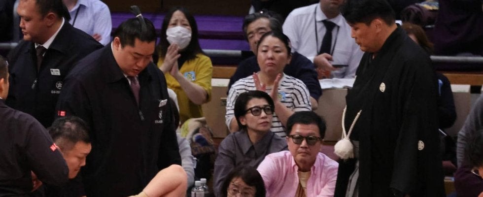 三田が右膝負傷か　うっちゃろうとした際に痛める　審判長粂川親方「調子がいいとやってしまう」