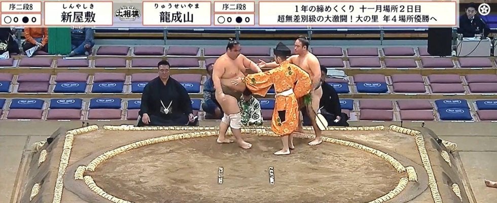 「まだー！（怒）」若手行司、身を挺して“待った”「これは激おこ」「よく止めた」ファン注目 あまりの迫力に「すみません」年上力士も恐縮