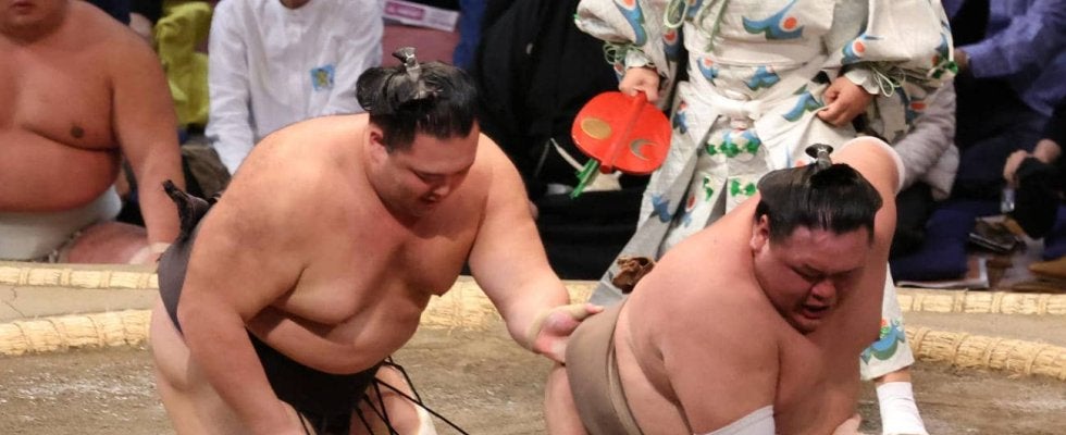 朝乃山、ようやく今場所初白星　東十両６枚目の荒篤山を破り１勝２敗