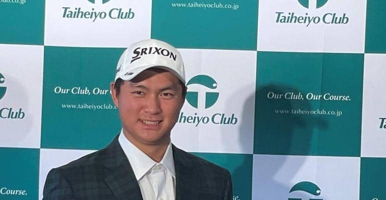 男子ゴルフ・中野麟太朗　プロ転向発表　２０２３年の日本アマＶ「世界のメジャー大会で優勝争いを」