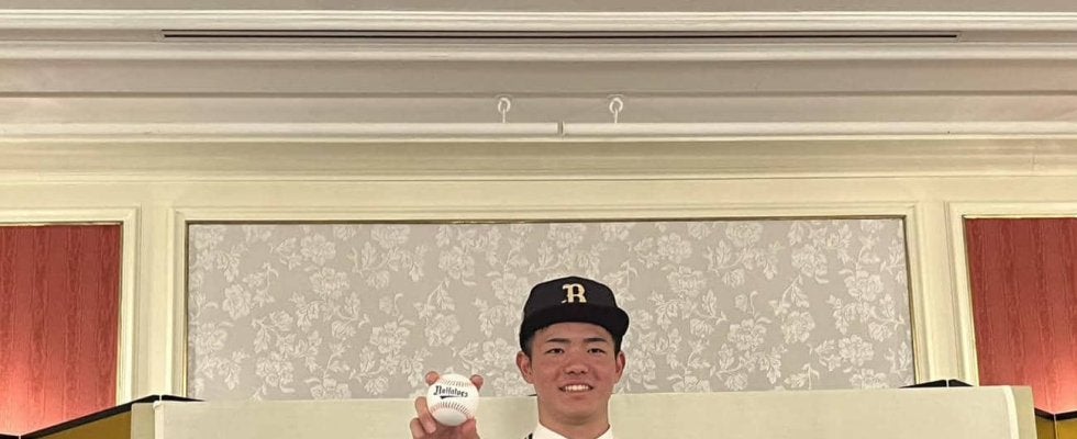 【オリックス】ドラフト２位大阪桐蔭・森陽樹が仮契約「山下投手のようなスケールの大きな投手に」