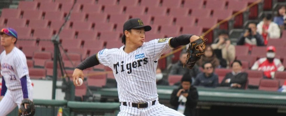 元阪神ドラ1・森木大智 149キロ出た！元広島・松山竜平にヒット許すも直球は全て145キロオーバー！【トライアウト】