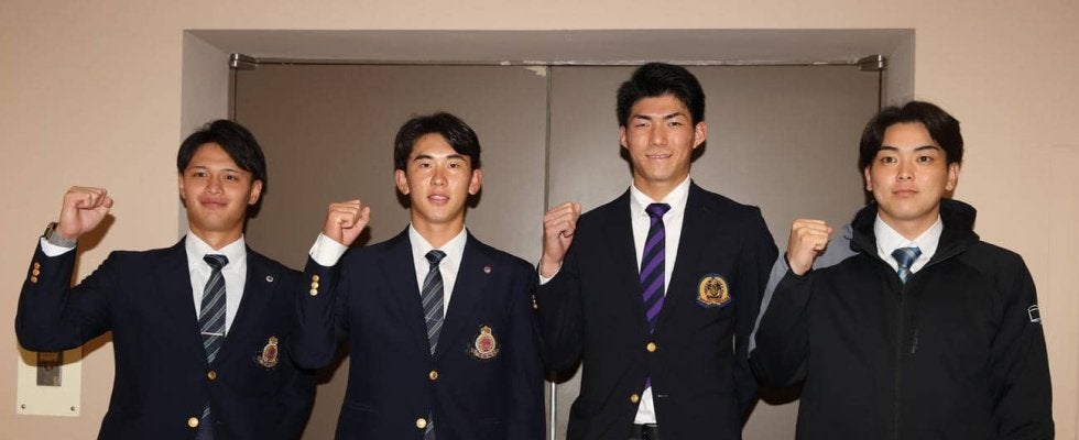 【明治神宮大会】明大の西武１位小島大河「４年間の集大成」ロッテ２位毛利海大「優勝を目指す」