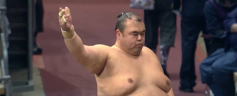 「変わったサポーター」“49歳”、現役最高齢力士の足元にファン注目 「49でこの番付は鉄人」「まじで49なの？」驚きと称賛も