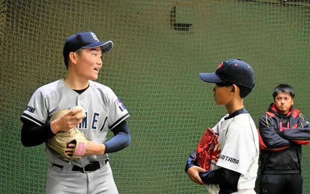ドラフト指名の球児が伝授　中学生200人に指導　彩の国野球フェス
