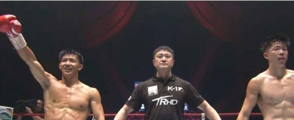 【K－1】朝久泰央が第８代Ｓライト級王座戴冠で２階級制覇「亡くなった愛犬ハチが戻ってきた」