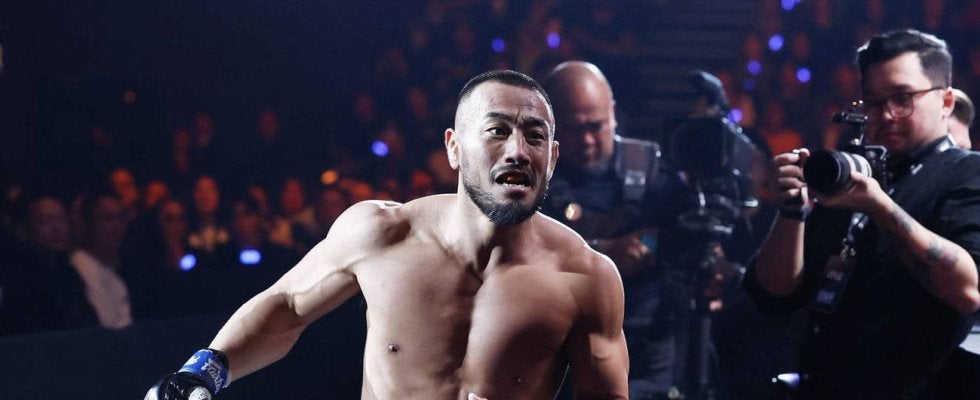 【ONE】手塚裕之、前日フェイスオフで投げ飛ばされた青木真也に会心の２回TKO勝ち