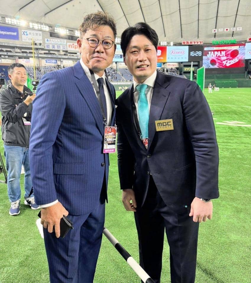侍ジャパン 阪神で活躍した呉昇桓氏がグラウンドに登場！福留孝介氏と
