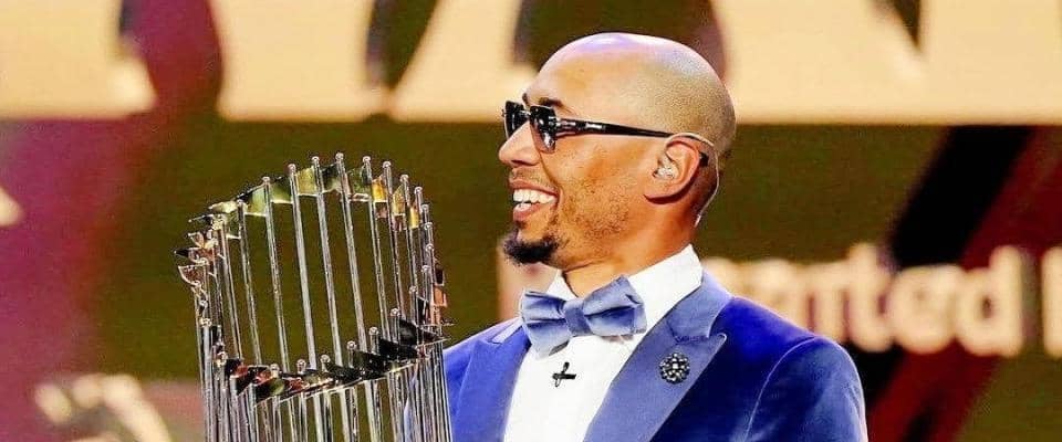 一流のメジャーリーガーがズラリ　ベッツ司会の「ＭＬＢ　ＡＷＡＲＤ」集合写真が壮観　ジャスティン・ターナーが公開