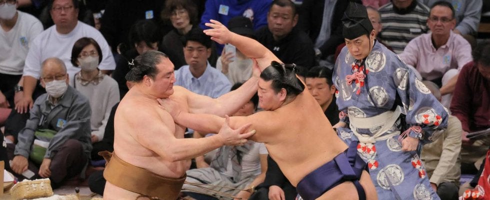 動じない男・十両の羽出山は初の幕内取組にも動じず白星…幕内の雰囲気も「いつも通り」