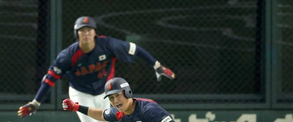 侍・佐々木２戦連続タイムリー　期待の若鯉が韓国戦で躍動マルチ　球場全体からの声援「最初は緊張」
