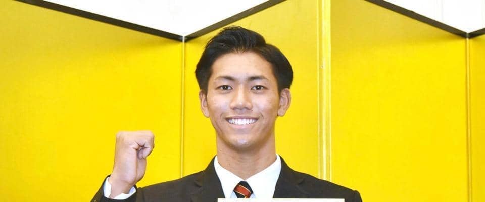 広島ドラ６・西川「カープの環境はうれしい」仮契約　憧れ鳥谷氏のように鉄人ロード誓う　体自慢小３からケガなし