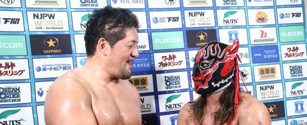 【新日本】デスペラード＆“大巨人”石川修司の異色コンビは黒星発進「これから逆転しましょう」