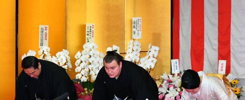 安青錦がシンプルな口上に込めた思い「さらに上を」　欧州出身として初の横綱を目指すことを宣言