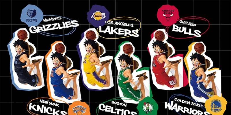 ONE PIECE×NBAのコラボフィギュアが登場…BANDAI SPIRITSが6チーム仕様の新商品を発表