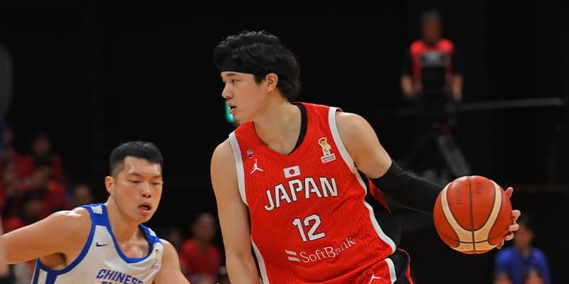 日本代表23点リードでチャイニーズ・タイペイ戦前半終了…渡邊雄太14得点、馬場＆富永ブザビ