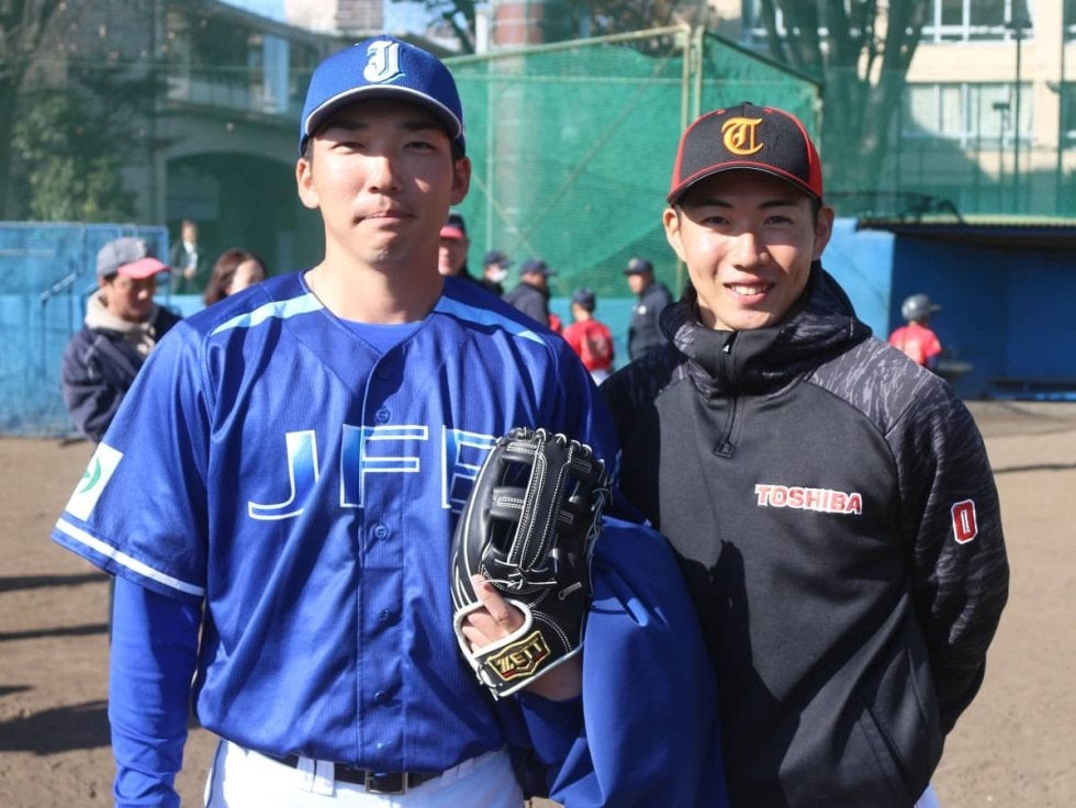 甲子園沸かせた東海大相模の”二遊間コンビ”が野球教室に参加！久々の