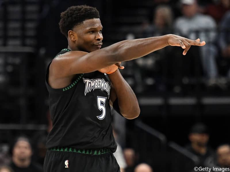 ウルブズのアンソニー・エドワーズが通算102度目の30得点超え…24歳で