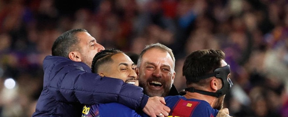 バルサ・フリック監督がアトレチコ撃破の立役者ペドリ絶賛「守備と攻撃の連携をコントロール」