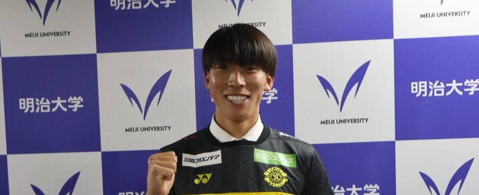 明大ＭＦ島野怜　内定先の柏での競争にメラメラ「自分の色をどんどん出して食らいついていきたい」「楽しみ」