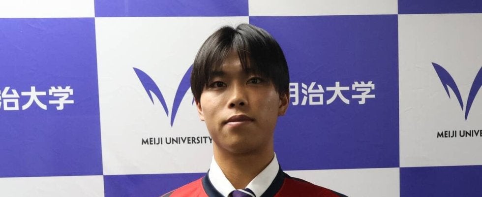 明大ＭＦ林晴己　内定先の鹿島で誓う「恩返し」…手術した両すねも「だいぶ不安がなくなってきた」