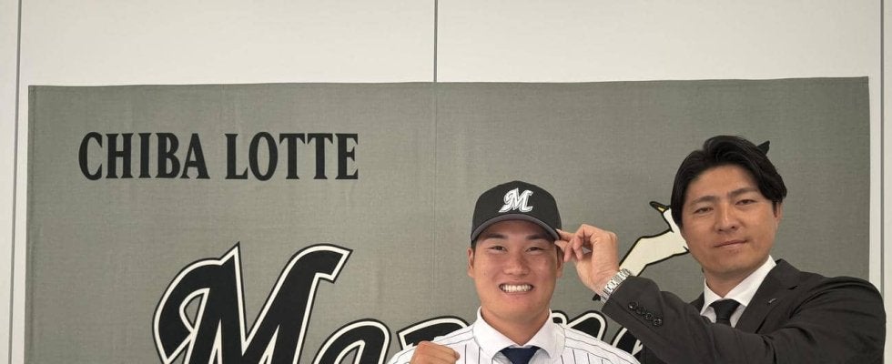 【ロッテ】ドラフト７位田中大聖が年俸800万円で仮契約「日本人最速の165キロを目指して」