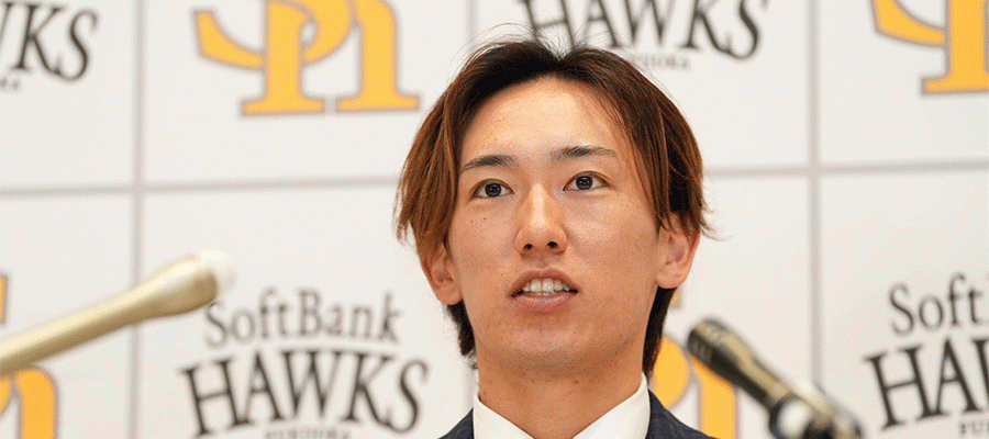 鷹・大津亮介が契約保留「もう少し時間をかけて」　約1時間の交渉…柳町に続き2人目