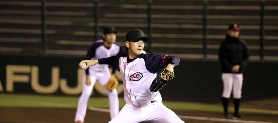 NPB去り5年…元阪神右腕が衝撃143キロ「まだやれそう」　剛速球連発にSNS騒然「すごいな」