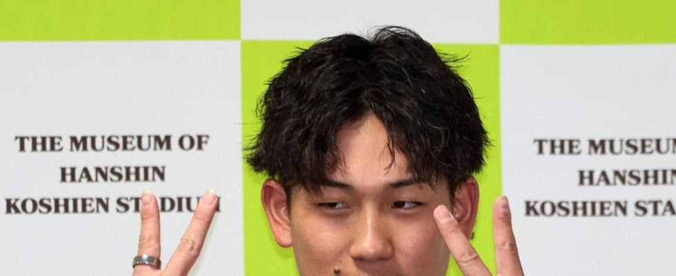 【阪神】伊原陵人がトークショー　今季は森下モデルバットで４安打、来季は「絶対ホームラン」