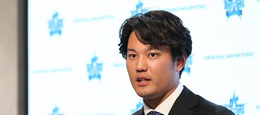 DeNA藤浪が8000万円更改、金額は「ご想像に」　3年ぶりNPB復帰「少しバタバタ」
