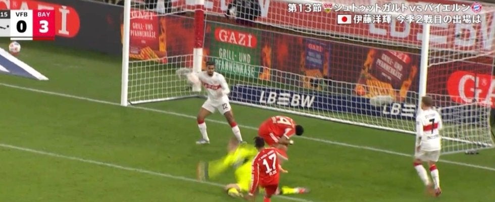 「何してんだよ！」ゴール前で“まさかの行動”→一発退場「これはw」「確信犯やん」シュトゥットガルトDFが\