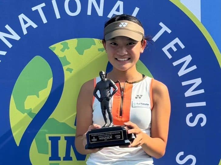 岩佐綾香、IMGアカデミー国際テニス選手権14歳以下で日本人初の栄冠