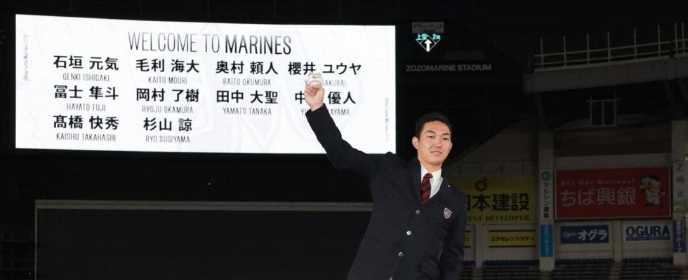 【ロッテ】新人10選手が施設見学　ドラフト１位石垣元気「好きな硬さ」本拠地マウンドに満足