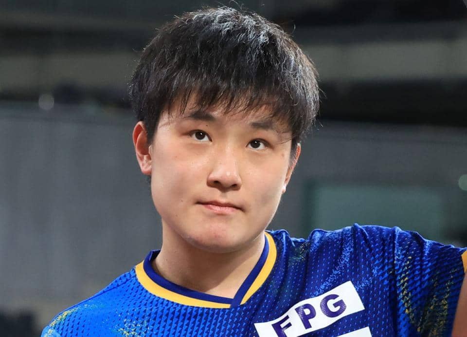 張本智和 中国語で勝利報告に大歓声