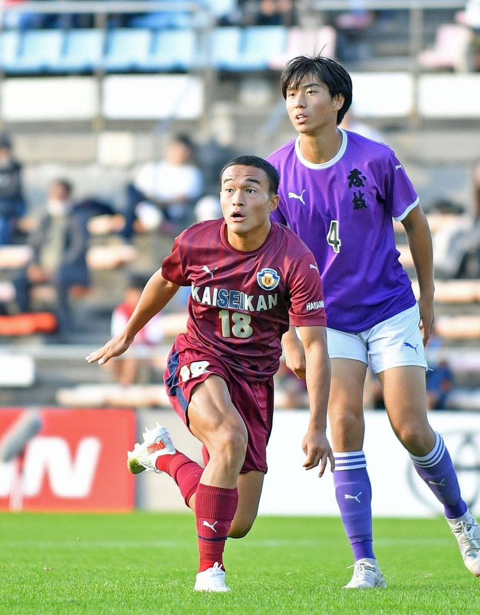 【高校サッカー】浜松開誠館MF高橋成 推進力と両足のキックで攻撃を活性化
